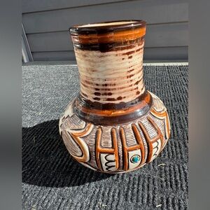Vintage Treasure Crafts USA Southwestern Design Art Vase